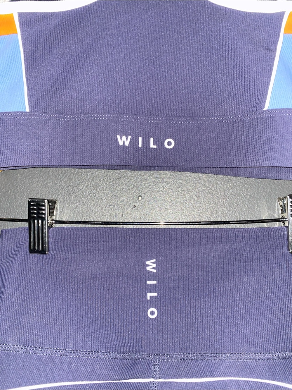 Wilo the Label Navy and Orange Workout set - Picture 3 of 5